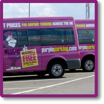 Airport Parking with Purple Parking